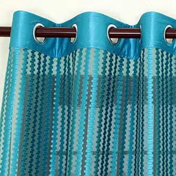 banavy 152 cm (5 ft) Tissue, Net Semi Transparent Window Curtain (Pack Of 2) image 4