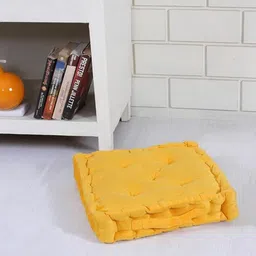 rudrahome Cotton Floor Cushion Pack of 1 Solid-picture-43