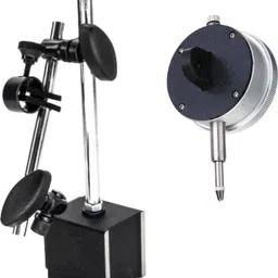 goodsbazaar Dial Indicator Gauge 0-10mm/0.01mm High Accuracy Tools + Base Stand Test Indicator image 3