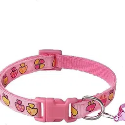 litvibes Cat & Puppy Collar With Bell,Kitten & Puppies,Cute Neckband With Mushroom Print Dog & Cat Break Away Collar image 2
