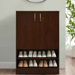 outkraft Astapor Shoe Cabinet In Sawcut Dark Finish image 1