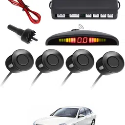 maties Universal 4 Black Reverse Parking Sensor With LED Display For Cars-263 4Black Parking Sensor With LED Display Increased Safety For Car-263 Parking Sensor image 1