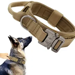 maycreate Dog Collar Adjustable with Strap Handle Dog Training Quick Release Metal Buckle Plain Dog Collar Charm-picture-25