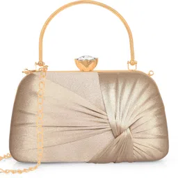 misha Casual, Party, Formal Khaki Clutch-picture-11