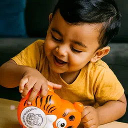 rokketcart Tipsy Tumbler Musical Tiger Toy with Disco Lights & Sound image 2