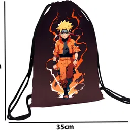 hmfurrys finest Lightweight Printed Drawstring 12 Litre Small Sports/Gym Bag for Men & Women Waterproof Backpack image 3