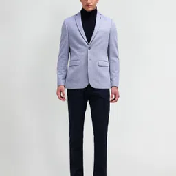 arrow Men Striped Single Breasted Formal Blazer image 3