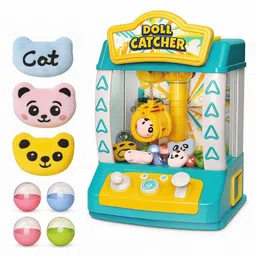 kidzkollection Doll Catcher Mini Claw Machine Toy for Kids |Electric Rechargeable(Random Color) image 1
