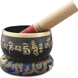 sarveda Sacred Mantra Singing Bowls Black 9cms Singing Bowl-picture-16