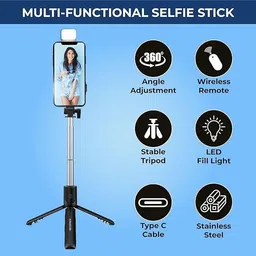 Sconzi R1SL Selfie Stick with Flash Light Spark Stick Tripod image 4