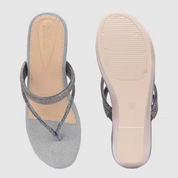 bizzaro Women BZ304 Lightweight Comfort Extra Soft Summer Trendy Premium Stylish Party Heels Sandal image 5