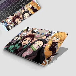 Yuckquee Demon Slayer Anime Full Body Vinyl Laptop Skin 15.6 P-22 Vinyl Laptop Skin Compatible for 15.6 inch-picture-35