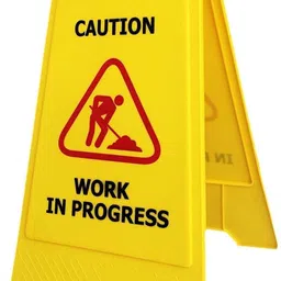 clean fresh Work in Progress Safety Sign Board for Construction,Cleaning & Maintenance Areas Emergency Sign-picture-43