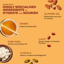 joy Honey & Almonds Ultimate Nourishing Body Milk Lotion For Dry Skin image 3