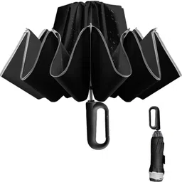 gustave Large Umbrella for Men Women with Reflective Strap 50 Inch Automatic Open Close Umbrella-picture-23