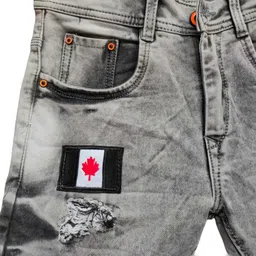jugnu denims Men Slim Mid Rise Grey Jeans image 3