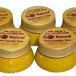 Go Natural Chandan Kesar Tilak for Holi Pooja, Chandan Tika Paste of 25 Gm Holi Color Paste Pack of 5(25GM EACH)-image-53
