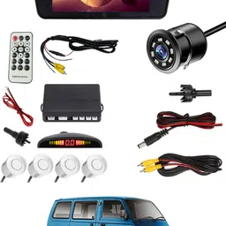 abjd Universal Black 7inch BT Screen/Reavers Parking Camera/White Sensor For Car-199 Multicolor LCD-picture-20