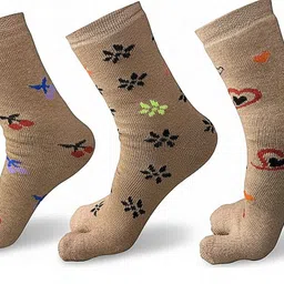 naosucura Women Graphic Print Mid-Calf/Crew image 1