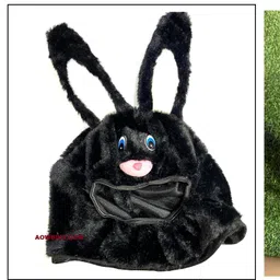 p a Piikachuu Design Bunny Helmet Cover for Full Helmet (BLACK) Helmet Buckle Clip image 3