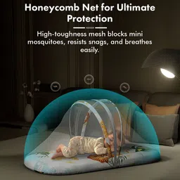 staranddaisy Sleeping Bag with Mosquito Net for Newborn/Infant, Soft & Breathable Baby Bed Combo Set Baby Nest With Mosquito Net image 5