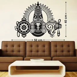 walldecors 60.96 cm HINDU GOD PERUMAL IMAGE Self Adhesive Sticker image 3