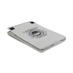 hosta homes Grey Jute Foldable 65 Litres Laundry Basket image 4