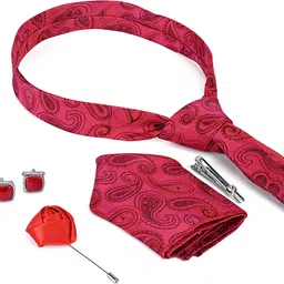 LOUIS STITCH Silk Cufflink & Tie Pin Set image 2