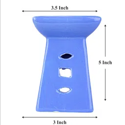 asian aura Ceramic Aroma T-Light Diffuser with 2 10 ML Aroma Oil and 1 Tea Light Candle Diffuser Set image 4