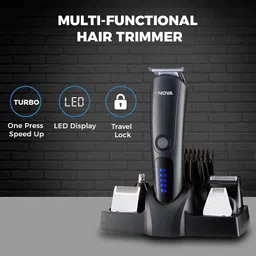 NOVA NG 1154 Waterproof Fully Waterproof Trimmer 170 minRuntime 20 Length Settings image 4