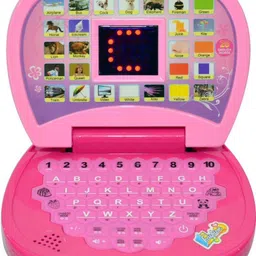 julien educational laptop notebook computer learning toy with 26 english words pink-picture-22