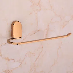 agmeco Bathroom Towel Ring Sleek, Rust Resistant Rose Gold Towel Holder-picture-16