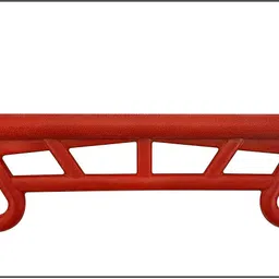 hop n play Trapeze Bar Gym Rings Plastic Coated Chains Ninja Monkey Bars for Kids & Adults image 4