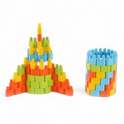 zoobytoys 120 Pcs Bullet Plastic Building Blocks image 1