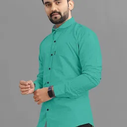 rahul look Men Regular Fit Solid Casual Shirt image 3