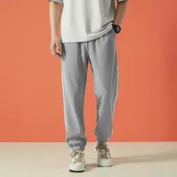 nivedanm Men Self Design Grey Track Pants image 5