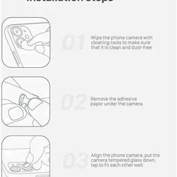 Gorilla Cases Back Camera Lens Ring Guard Protector for Motorola Edge 50 Fusion Camera lens Protector image 5