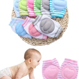 trendegic Crawling baby elbow kneecap anti-slip padded soft comfortable protector (2 Pair) Multicolor Baby Knee Pads-picture-18