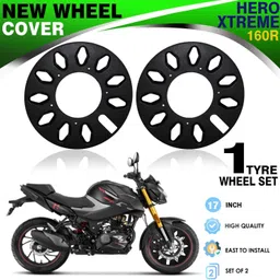 17inch 2pc ABS Plastic PRO Disc Bike Wheel Cover New Shape For HERO XTREME Bike Fairing Kit-image-46