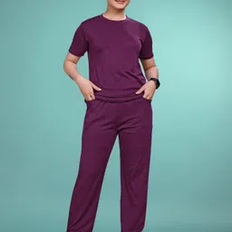 jk creation Solid Women Track Suit image 1