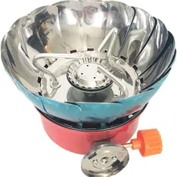 hbd Round Outdoor Picnic Cooking Small Foldable Butane Gas Stove,Furnace,Burner(1Pc) Aluminium, Stainless Steel Manual Gas Stove-picture-26