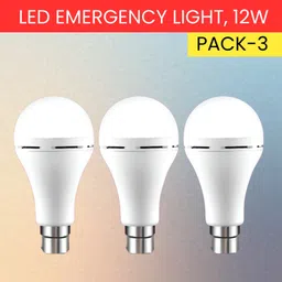 sacro 12W Rechargeable Inverter LED Bulb with Upto 4H.Power Cut Lighting Pack of_3Z177 4 hrs Bulb Emergency Light-picture-17