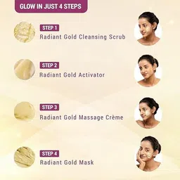 lotus herbals RADIANT GOLD Cellular Glow Salon Grade Single Facial Kit 37 g image 4