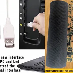 ANJO Wired Keyboard-LED Mouse-Pad-USB Hub 2.0-2in1 OTG Type C&Micro-Ext Cable 1.5m Combo Set image 5