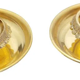 vkn amaze BRASS 114 Brass (Pack of 2) Table Diya-picture-11