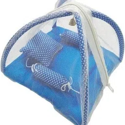 lvi craft Laddu gopal bed with mosquito net and pillows Dress image 3