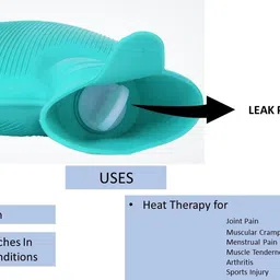 orancle care Multipurpose Non- electric Rubber Bag for Pain Relief Therapy (GREEN) Non- electrical 2 L Hot Water Bag image 4