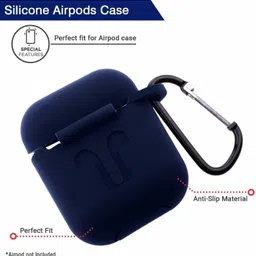 Colorcase Silicone Press and Release Headphone Case For Apple Airpods 1st Generation, Apple Airpods 2nd Generation-picture-38