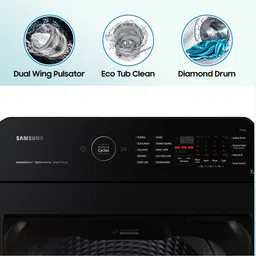 samsung 7 kg 5 star, Ecobubble, Wi-Fi, Digital Inverter, Fully Automatic Top Load Brown image 5