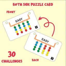 malhad Colour Coder Brain Puzzle Game – Wooden Logical Thinking Party & Fun Board Game image 1